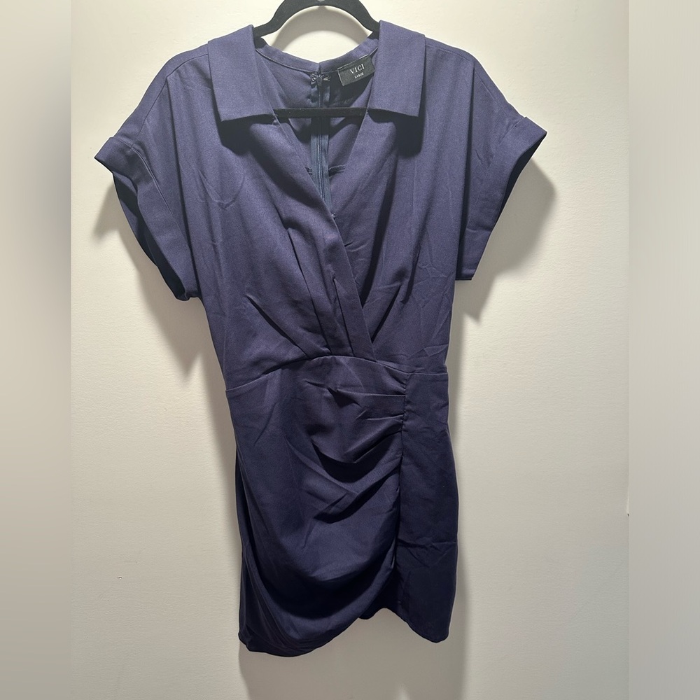 VICI- Collared Cinched Mini Dress NWT